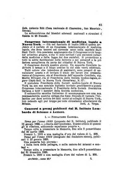 Archivio italiano per le malattie nervose e più particolarmente per le alienazioni mentali organo della Società freniatrica italiana <1874-1891>