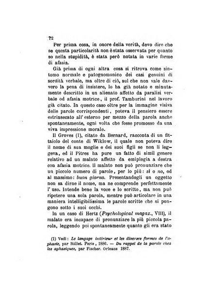 Archivio italiano per le malattie nervose e più particolarmente per le alienazioni mentali organo della Società freniatrica italiana <1874-1891>