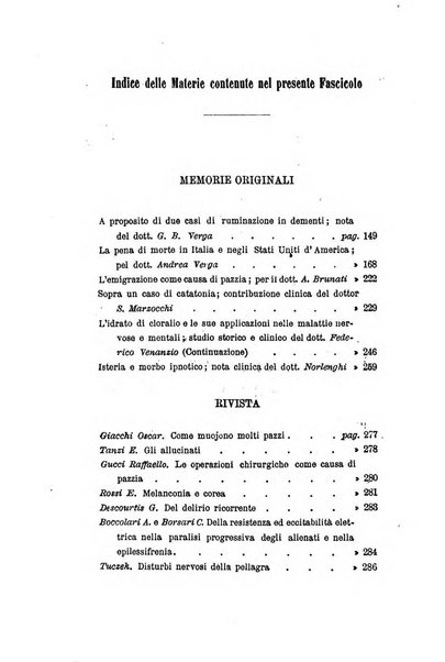 Archivio italiano per le malattie nervose e più particolarmente per le alienazioni mentali organo della Società freniatrica italiana <1874-1891>