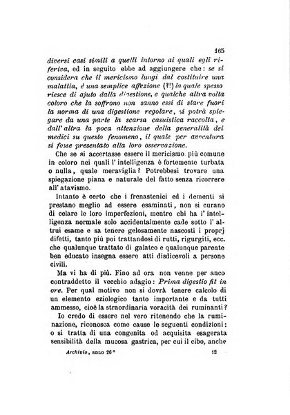 Archivio italiano per le malattie nervose e più particolarmente per le alienazioni mentali organo della Società freniatrica italiana <1874-1891>