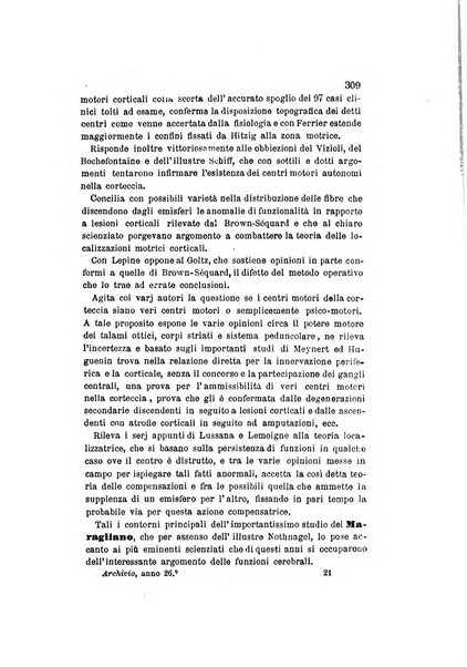 Archivio italiano per le malattie nervose e più particolarmente per le alienazioni mentali organo della Società freniatrica italiana <1874-1891>