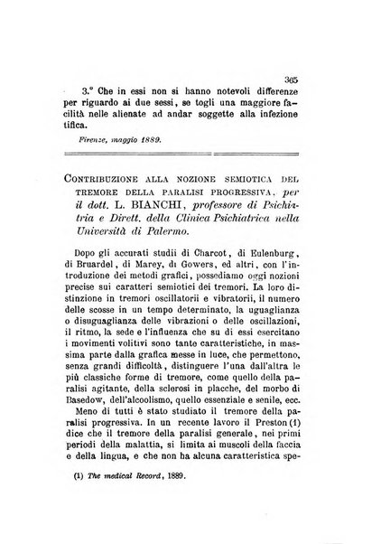 Archivio italiano per le malattie nervose e più particolarmente per le alienazioni mentali organo della Società freniatrica italiana <1874-1891>