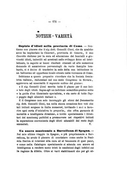 Archivio italiano per le malattie nervose e più particolarmente per le alienazioni mentali organo della Società freniatrica italiana <1874-1891>