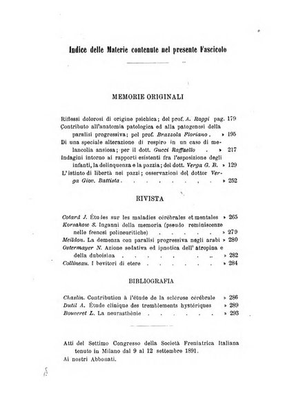 Archivio italiano per le malattie nervose e più particolarmente per le alienazioni mentali organo della Società freniatrica italiana <1874-1891>