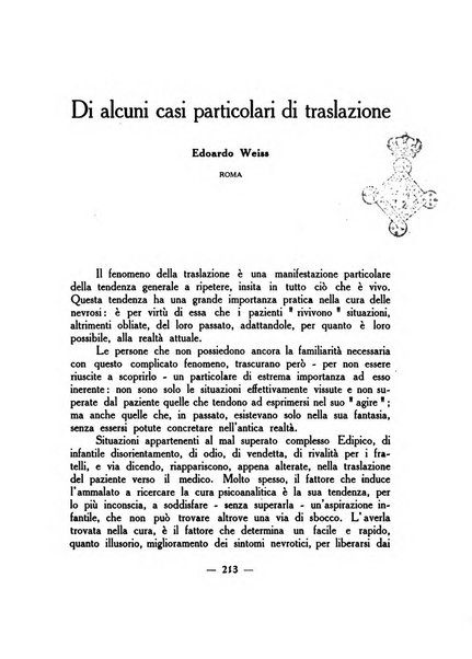 Rivista italiana di psicoanalisi organo ufficiale della Società psicoanalitica italiana