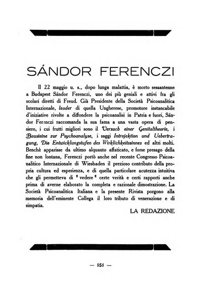 Rivista italiana di psicoanalisi organo ufficiale della Società psicoanalitica italiana