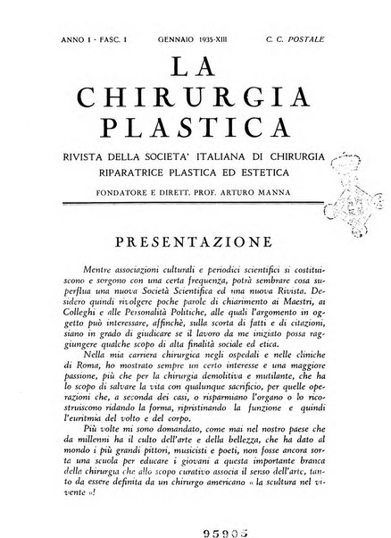 La chirurgia plastica rivista della Societa italiana di chirurgia riparatrice plastica ed estetica