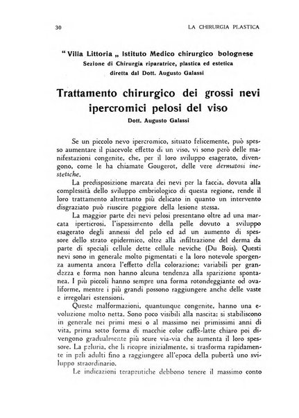 La chirurgia plastica rivista della Societa italiana di chirurgia riparatrice plastica ed estetica