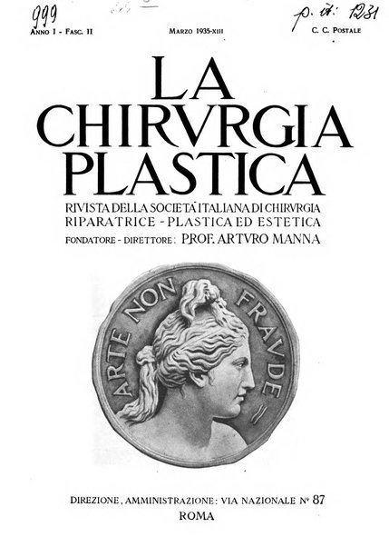 La chirurgia plastica rivista della Societa italiana di chirurgia riparatrice plastica ed estetica