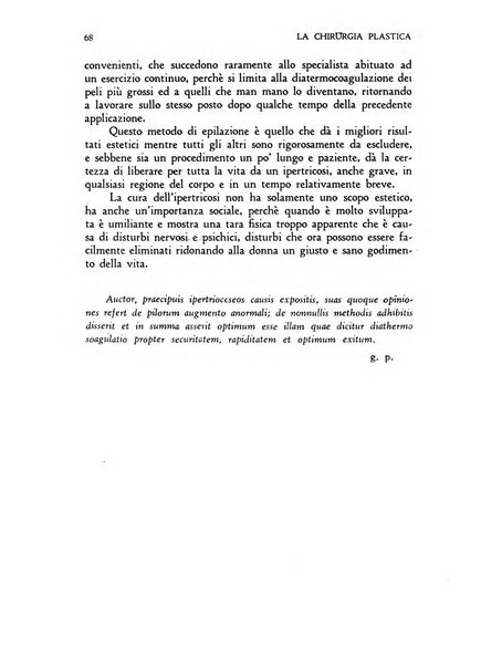 La chirurgia plastica rivista della Societa italiana di chirurgia riparatrice plastica ed estetica