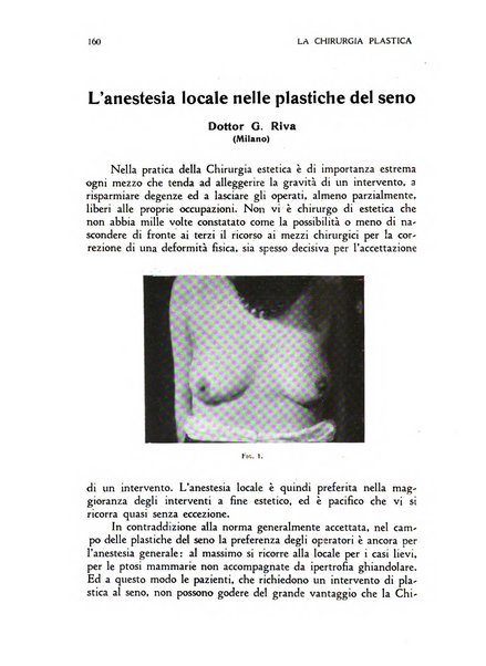 La chirurgia plastica rivista della Societa italiana di chirurgia riparatrice plastica ed estetica