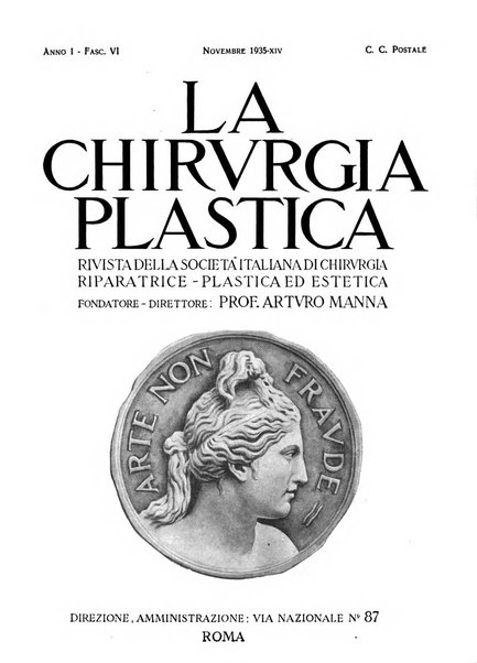 La chirurgia plastica rivista della Societa italiana di chirurgia riparatrice plastica ed estetica