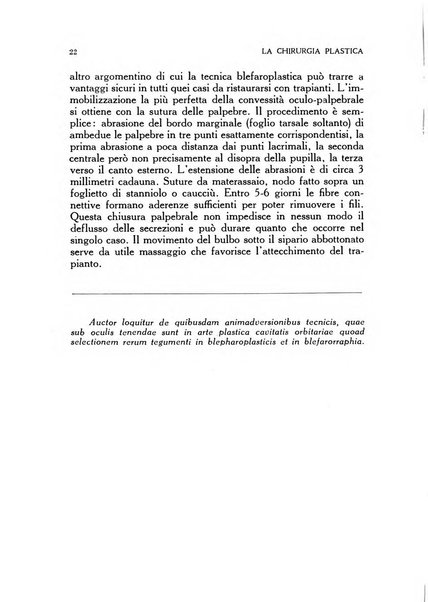 La chirurgia plastica rivista della Societa italiana di chirurgia riparatrice plastica ed estetica