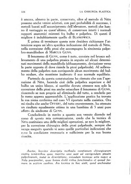 La chirurgia plastica rivista della Societa italiana di chirurgia riparatrice plastica ed estetica