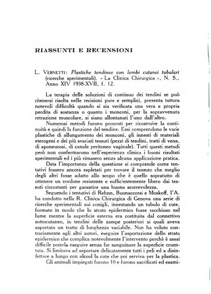 La chirurgia plastica rivista della Societa italiana di chirurgia riparatrice plastica ed estetica