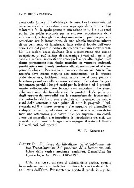 La chirurgia plastica rivista della Societa italiana di chirurgia riparatrice plastica ed estetica