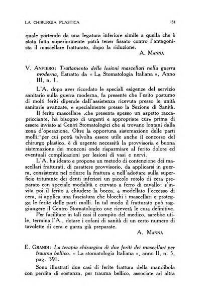 La chirurgia plastica rivista della Societa italiana di chirurgia riparatrice plastica ed estetica