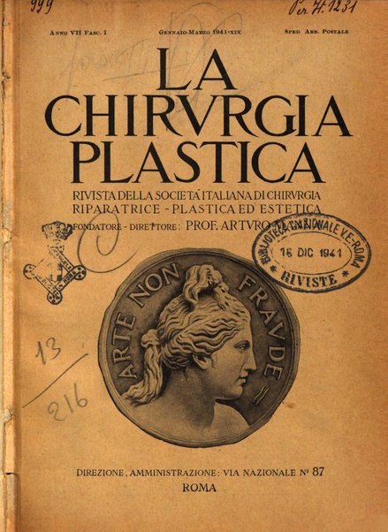 La chirurgia plastica rivista della Societa italiana di chirurgia riparatrice plastica ed estetica