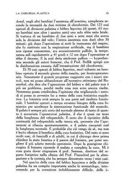 La chirurgia plastica rivista della Societa italiana di chirurgia riparatrice plastica ed estetica