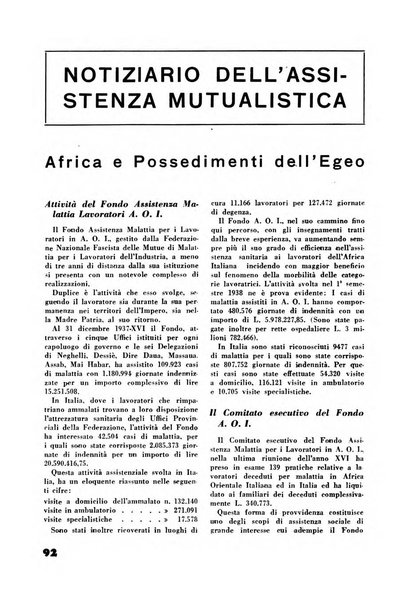 Rassegna sociale dell'Africa italiana