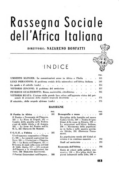 Rassegna sociale dell'Africa italiana