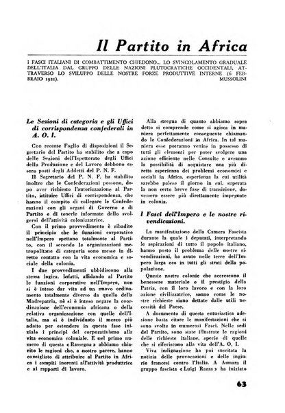 Rassegna sociale dell'Africa italiana