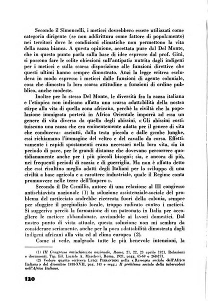 Rassegna sociale dell'Africa italiana