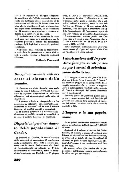 Rassegna sociale dell'Africa italiana