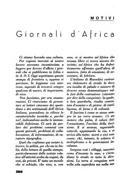 Rassegna sociale dell'Africa italiana