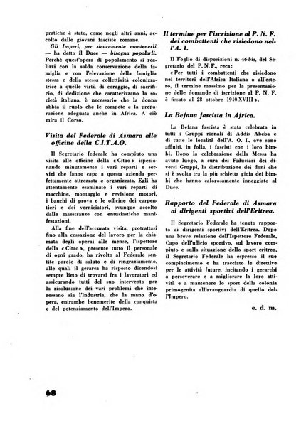 Rassegna sociale dell'Africa italiana