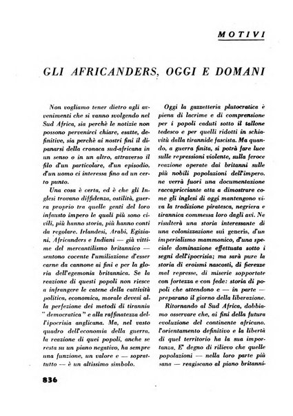 Rassegna sociale dell'Africa italiana