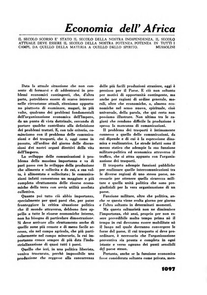 Rassegna sociale dell'Africa italiana