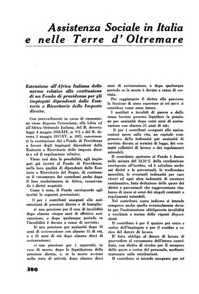 Rassegna sociale dell'Africa italiana