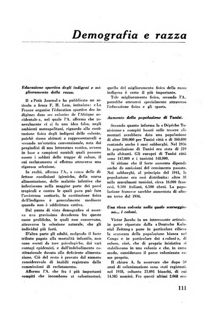 Rassegna sociale dell'Africa italiana