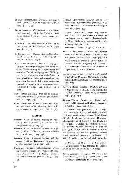 Rassegna sociale dell'Africa italiana