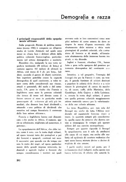 Rassegna sociale dell'Africa italiana