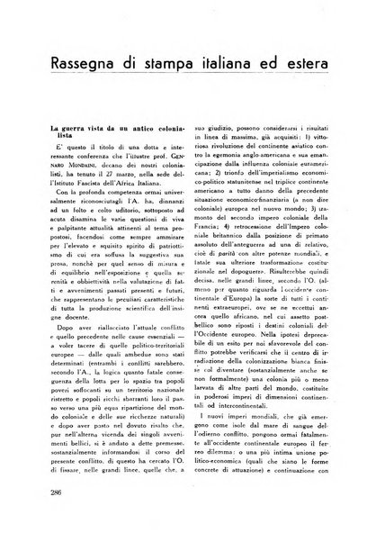 Rassegna sociale dell'Africa italiana