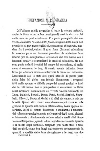 Bullettino del vulcanismo italiano periodico geologico ed archeologico per l'osservazione e la storia..