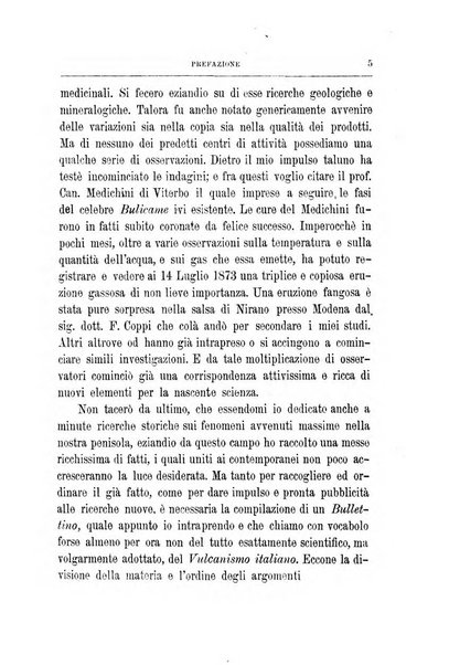 Bullettino del vulcanismo italiano periodico geologico ed archeologico per l'osservazione e la storia..