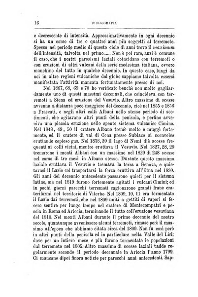 Bullettino del vulcanismo italiano periodico geologico ed archeologico per l'osservazione e la storia..