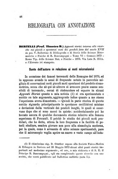 Bullettino del vulcanismo italiano periodico geologico ed archeologico per l'osservazione e la storia..