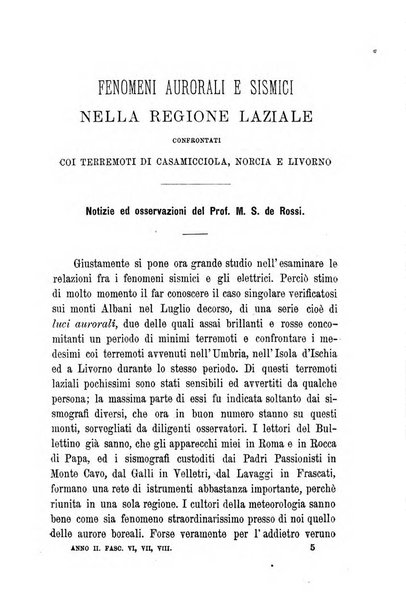 Bullettino del vulcanismo italiano periodico geologico ed archeologico per l'osservazione e la storia..