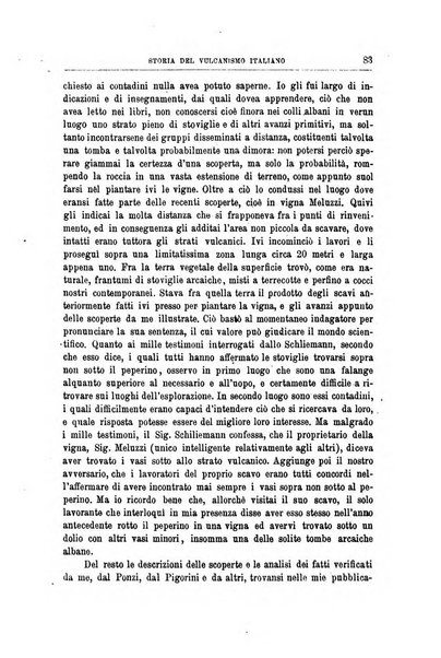 Bullettino del vulcanismo italiano periodico geologico ed archeologico per l'osservazione e la storia..