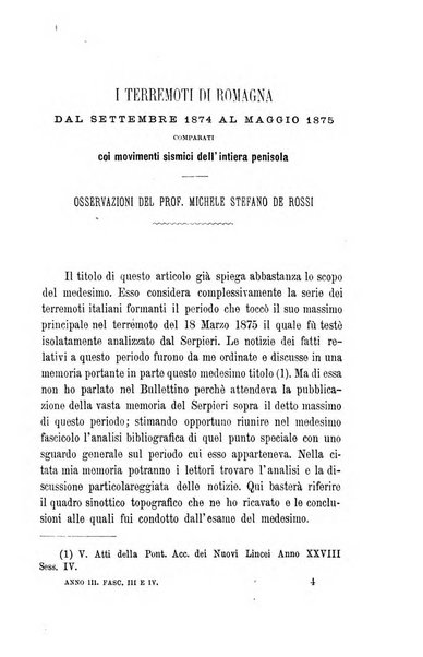 Bullettino del vulcanismo italiano periodico geologico ed archeologico per l'osservazione e la storia..