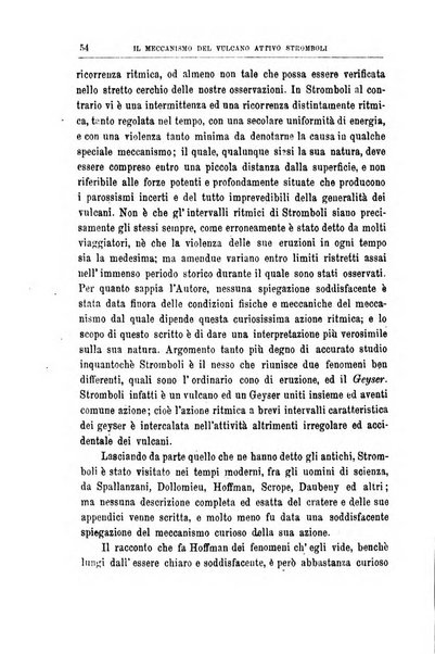 Bullettino del vulcanismo italiano periodico geologico ed archeologico per l'osservazione e la storia..