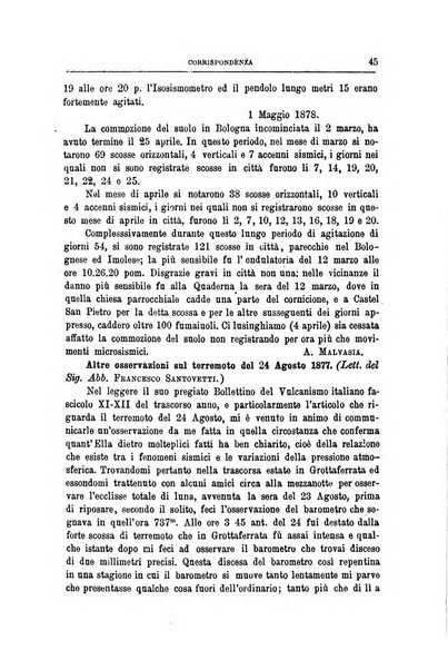 Bullettino del vulcanismo italiano periodico geologico ed archeologico per l'osservazione e la storia..