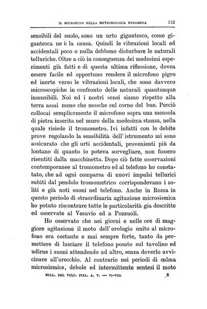 Bullettino del vulcanismo italiano periodico geologico ed archeologico per l'osservazione e la storia..