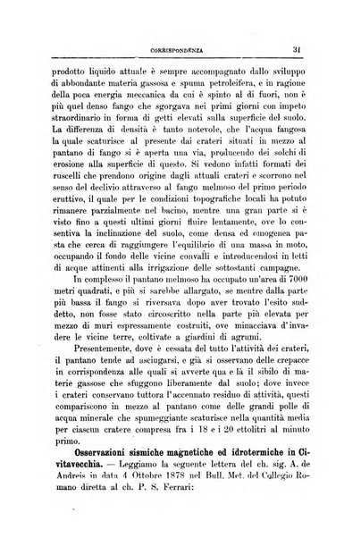 Bullettino del vulcanismo italiano periodico geologico ed archeologico per l'osservazione e la storia..