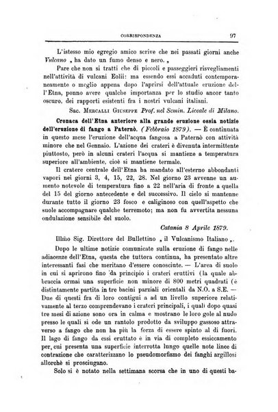 Bullettino del vulcanismo italiano periodico geologico ed archeologico per l'osservazione e la storia..