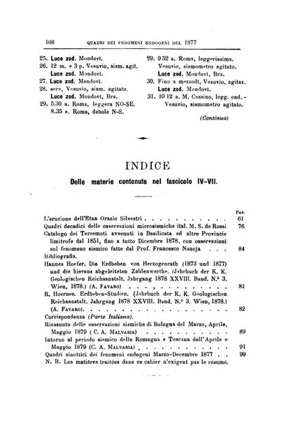 Bullettino del vulcanismo italiano periodico geologico ed archeologico per l'osservazione e la storia..